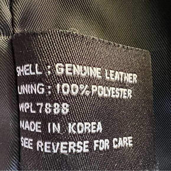 Anne Klein Leather Trench Coat Jacket S - Picture 7 of 8